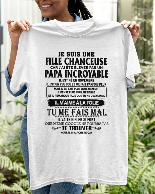 Cadeau d’anniversaire de papa pour sa fille  |   T-shirt - NGHL00 / fr00