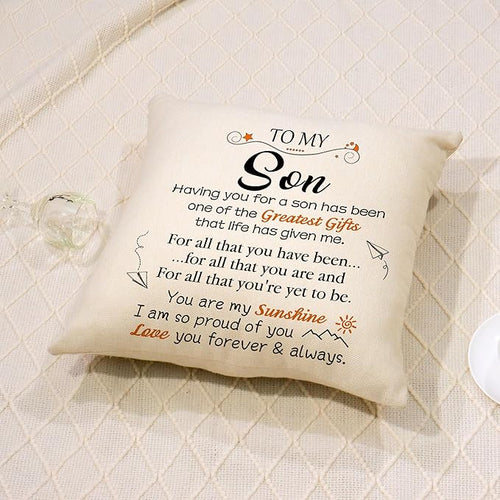 To My Son From Mom & Dad Pillow