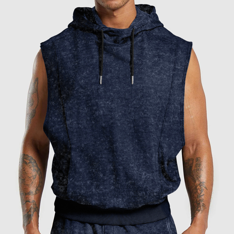 Fully printed hooded vest - A09-805 - GIA MOI