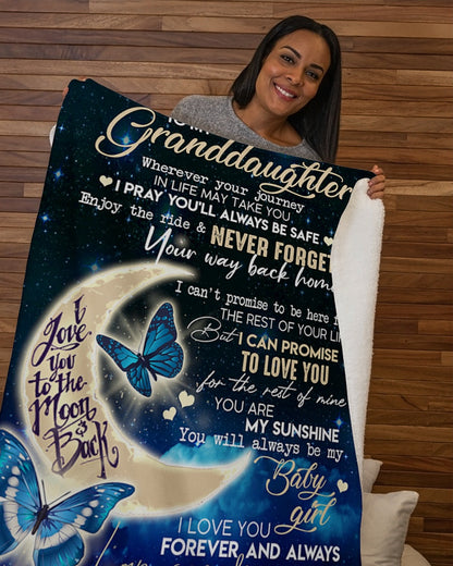 Special Gift For Your Granddaughter Blanket - From Grandma