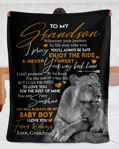 Special Gift For Your Grandson Blanket - From Grandma
