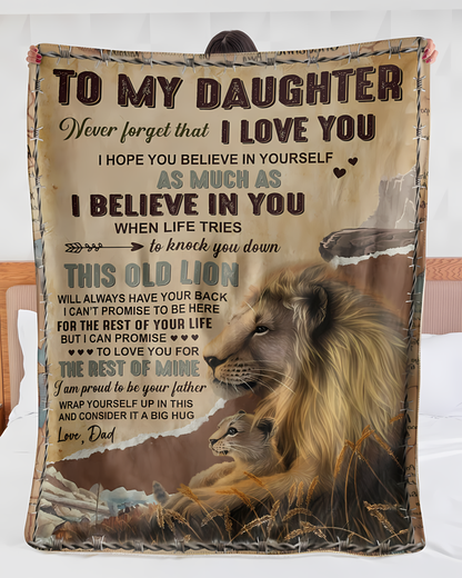 Special Gift For Your Daughter Blanket - From Dad
