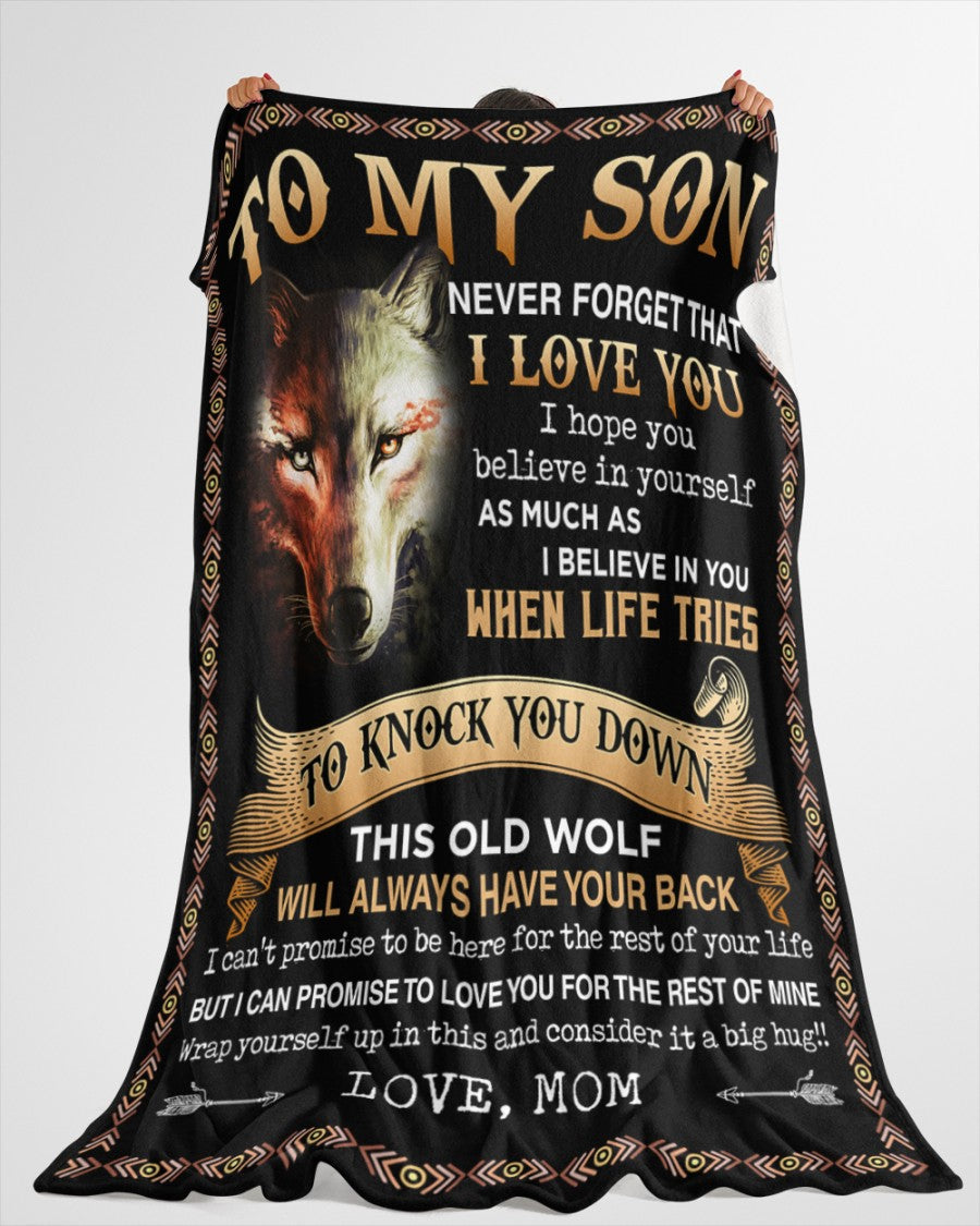 Special Gift For Your Son Blanket - From Mom (SKUB06-108)