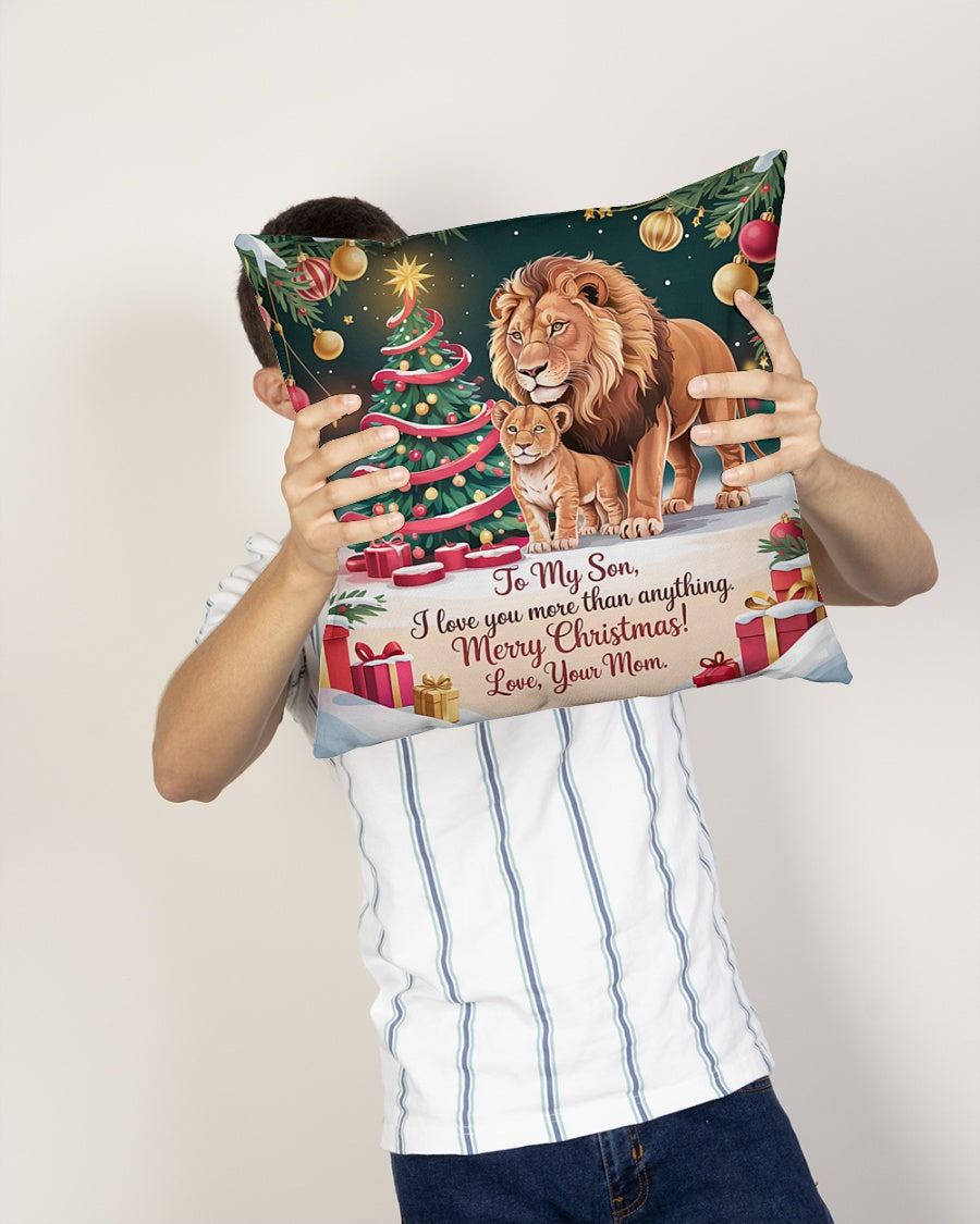 TO MY SON - CHRISTMAS PILLOW – PERFECT GIFT FROM MOM