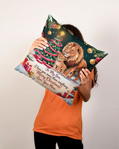 TO MY SON - CHRISTMAS PILLOW – PERFECT GIFT FROM MOM