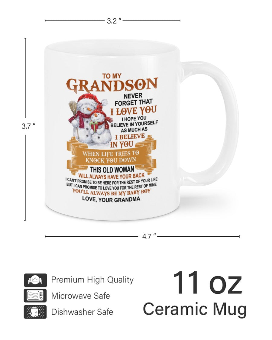 TO GRANDSON MUG 01 - GIFT FROM GRANDMA - NTTD00
