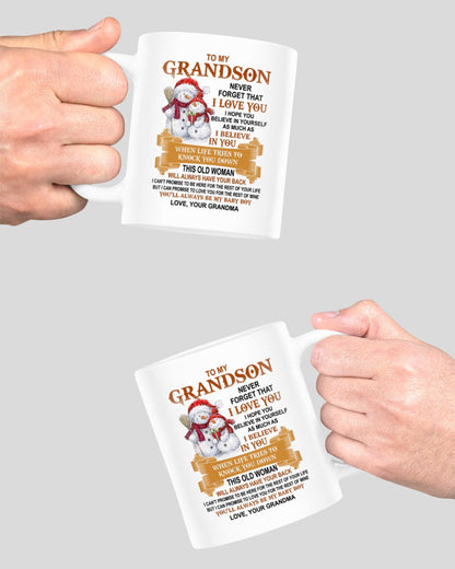 TO GRANDSON MUG 01 - GIFT FROM GRANDMA - NGHL00