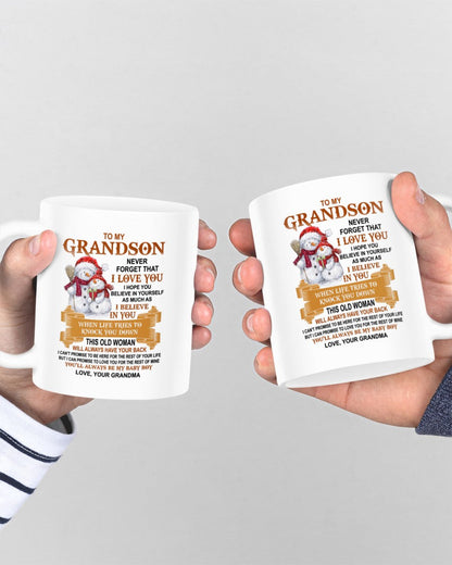 TO GRANDSON MUG 01 - GIFT FROM GRANDMA - NGHL00