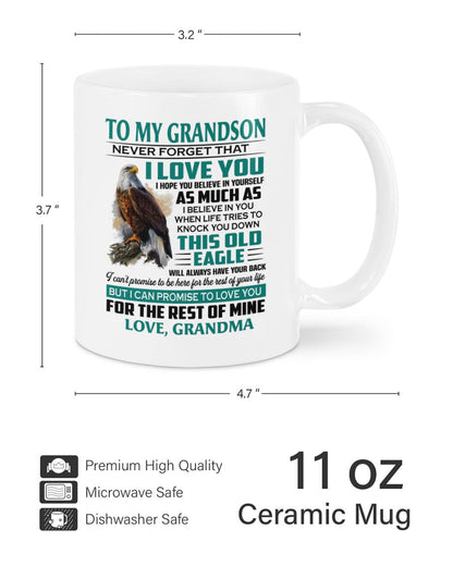TO GRANDSON MUG 02 - GIFT FROM GRANDMA - NGHL00