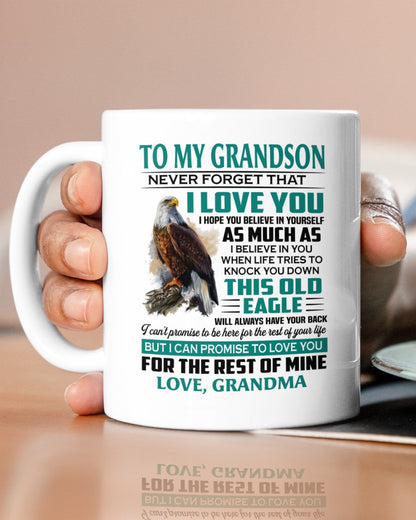 TO GRANDSON MUG 02 - GIFT FROM GRANDMA - NTTD00