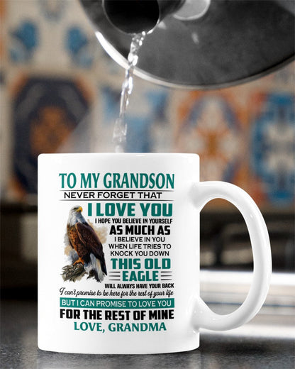 TO GRANDSON MUG 02 - GIFT FROM GRANDMA - NGHL00
