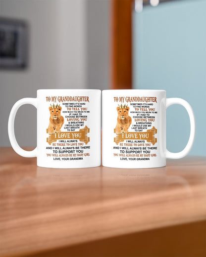 TO GRANDDAUGHTER MUG 01 - GIFT FROM GRANDMA - NGHL00