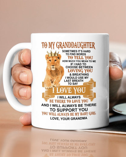TO GRANDDAUGHTER MUG 01 - GIFT FROM GRANDMA - NGHL00