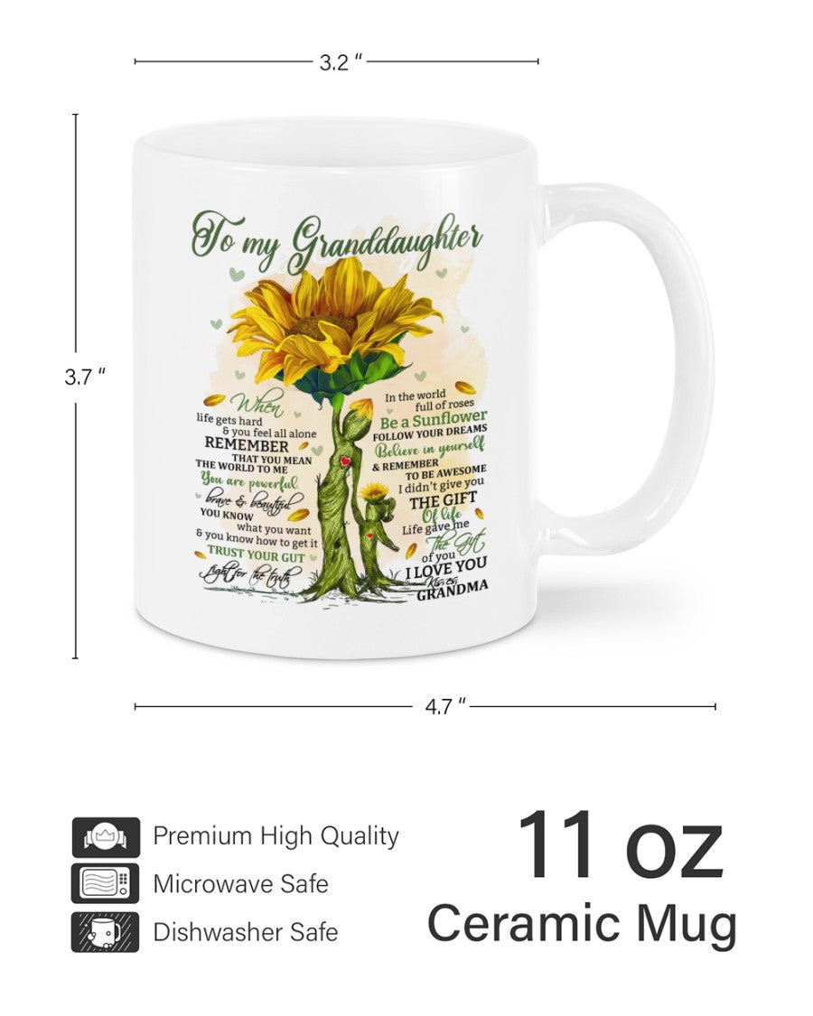 TO GRANDDAUGHTER MUG 02 - GIFT FROM GRANDMA - NGHL00