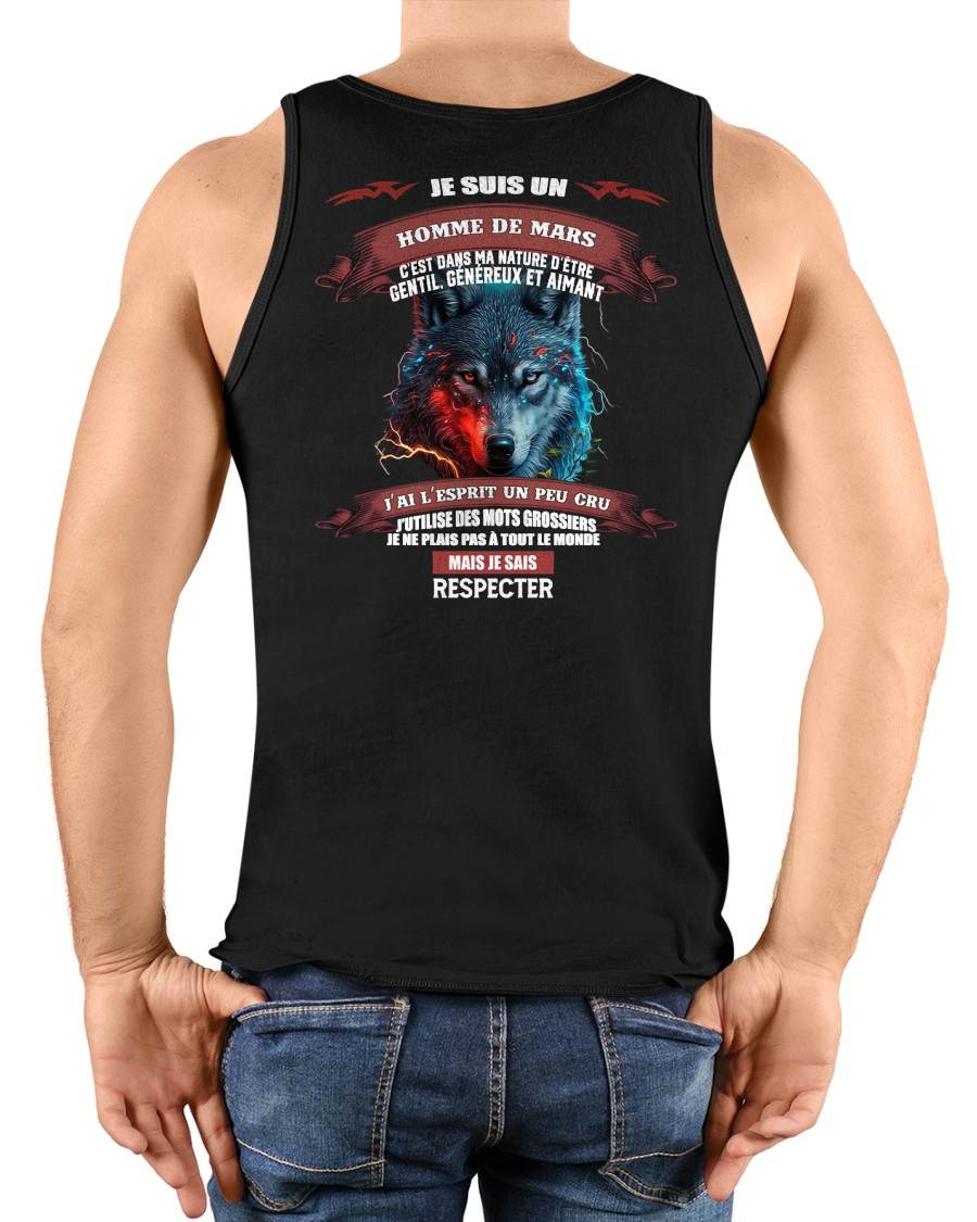 MARS - JE SAIS RESPECTER – T-SHIRT D’ANNIVERSAIRE POUR HOMME - frNGHL03 (SKU12-266-03)