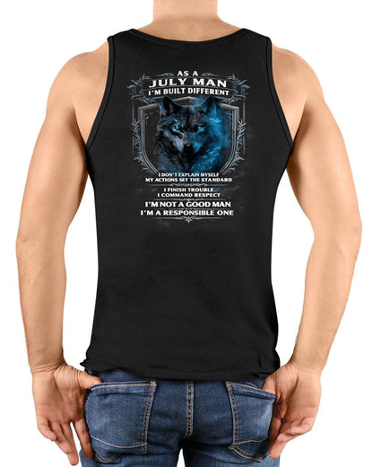 JULY - BUILT DIFFERENT - BIRTHDAY T-SHIRT FOR MEN - NGHL07 (SKU12-301-07)