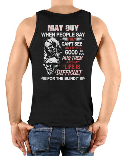 MAY - HUG THEM AND SAY... - BIRTHDAY T-SHIRT FOR MEN - NGHL05 (SKU12-253-05)