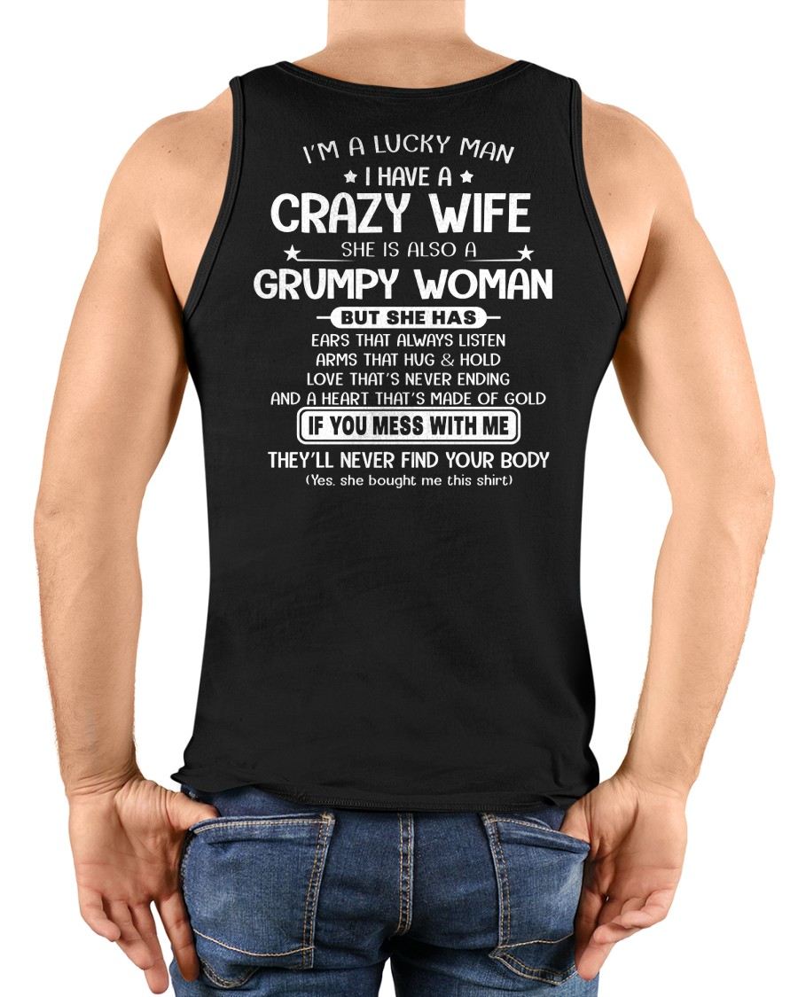 LUCKY MAN OF A GRUMPY WIFE  - GIFT FROM WIFE - NGHL00 (SKU12-277-00)