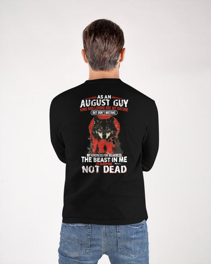 AUGUST - KIND AND LOVING ARE MY NATURE - BIRTHDAY T-SHIRT FOR MEN - NGHL08 (SKU26T-01-17-08)
