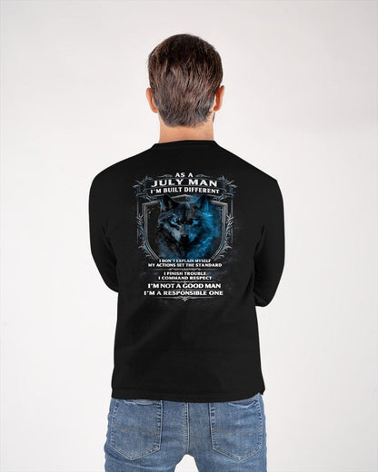 JULY - BUILT DIFFERENT - BIRTHDAY T-SHIRT FOR MEN - NGHL07 (SKU12-301-07)