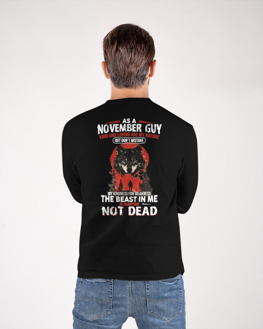 NOVEMBER - KIND AND LOVING ARE MY NATURE - BIRTHDAY T-SHIRT FOR MEN - NGHL11 (SKU26T-01-17-11)