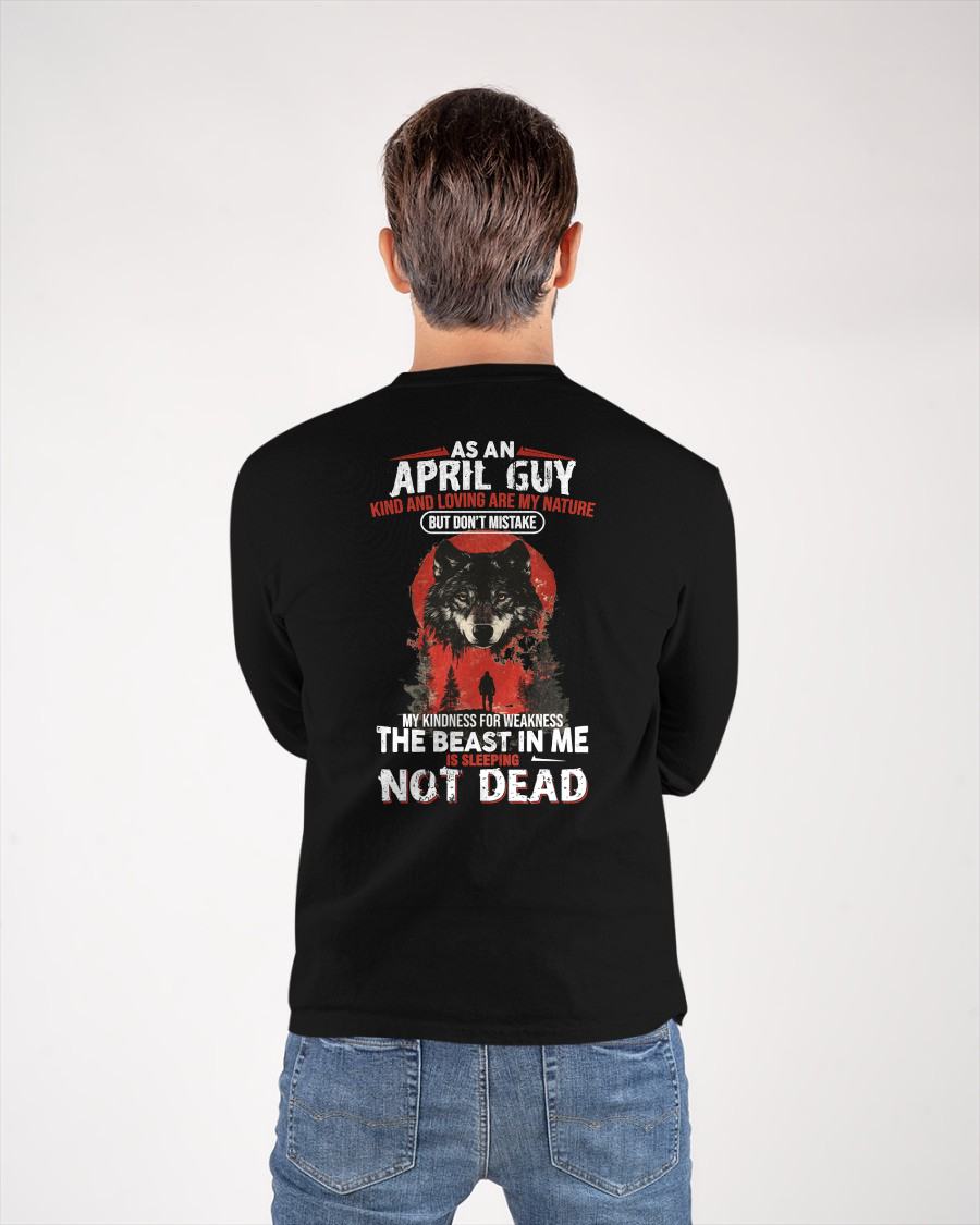 APRIL - KIND AND LOVING ARE MY NATURE - BIRTHDAY T-SHIRT FOR MEN - NGHL04 (SKU26T-01-17-04)