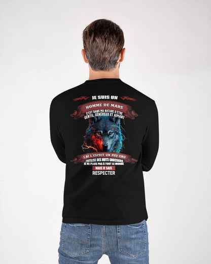MARS - JE SAIS RESPECTER – T-SHIRT D’ANNIVERSAIRE POUR HOMME - frNGHL03 (SKU12-266-03)