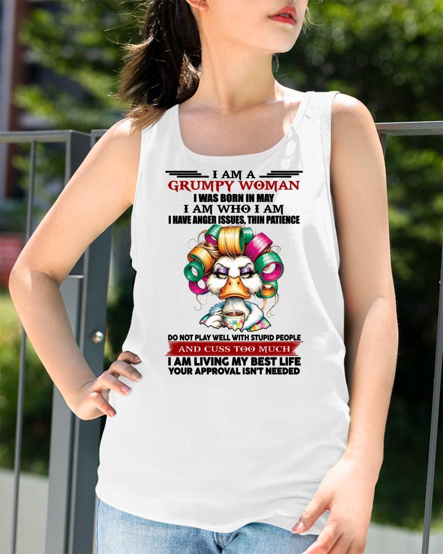 MAY - GRUMPY WOMAN - BIRTHDAY SHIRT FOR WOMEN - NGHL05 (SKU26T-01-22-05)