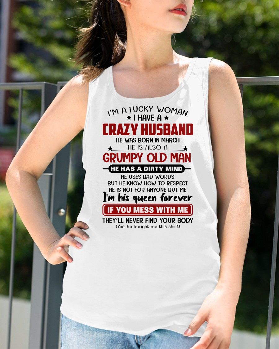MARCH - TO MY WIFE - I'M A LUCKY WOMAN - GIFT FROM HUSBAND - NGHL03 (SKU12-282-03)