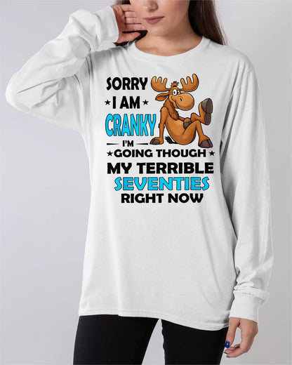SORRY I AM CRANKY - BIRTHDAY SHIRT FOR WOMEN - NGHL00 (SKU12-249)