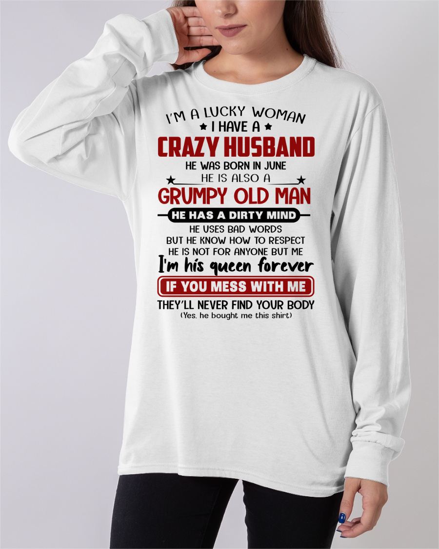 JUNE - TO MY WIFE - I'M A LUCKY WOMAN - GIFT FROM HUSBAND - NGHL06 (SKU12-282-06)