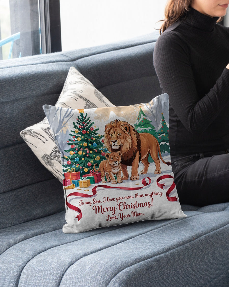 TO MY SON - CHRISTMAS PILLOW – PERFECT GIFT FROM MOM