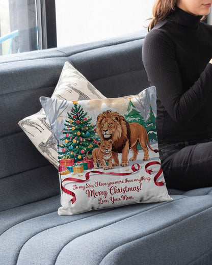 TO MY SON - CHRISTMAS PILLOW – PERFECT GIFT FROM MOM