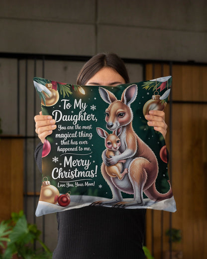 TO MY DAUGHTER- CHRISTMAS PILLOW – PERFECT GIFT FROM MOM