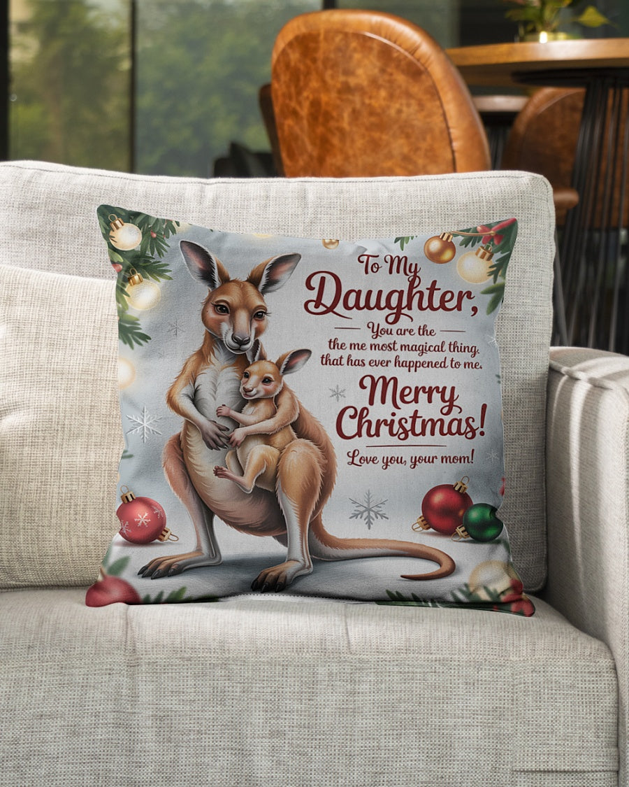 TO MY DAUGHTER- CHRISTMAS PILLOW – PERFECT GIFT FROM MOM