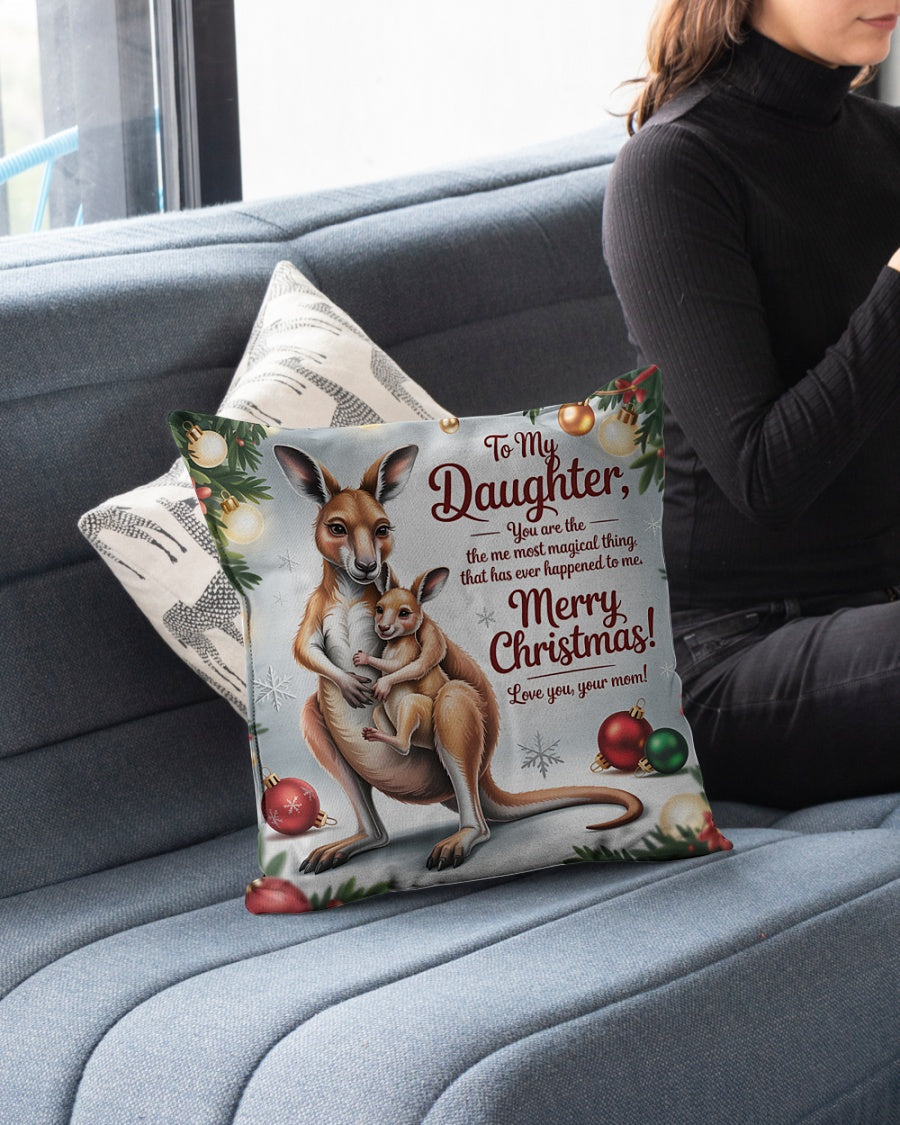 TO MY DAUGHTER- CHRISTMAS PILLOW – PERFECT GIFT FROM MOM