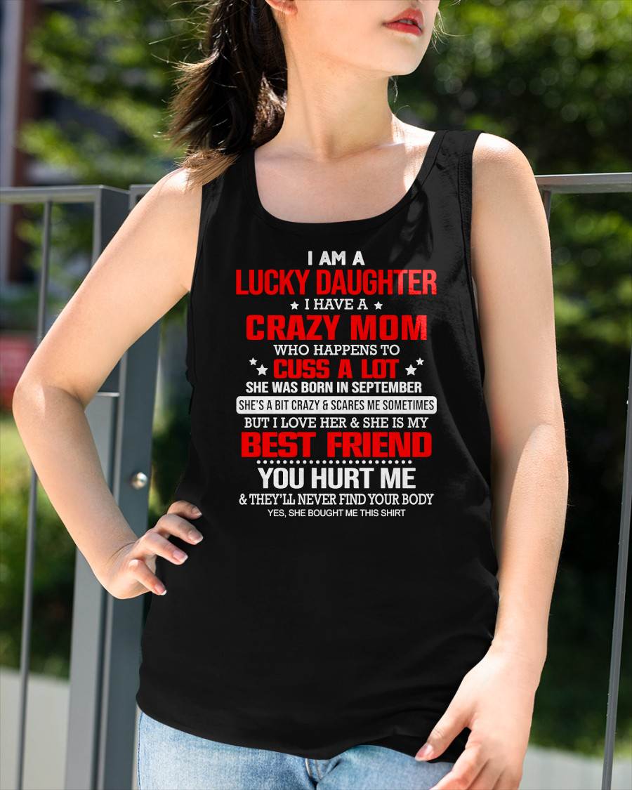 SEPTEMBER - I'M A LUCKY DAUGHTER - PERFECT GIFT FOR YOUR DAUGHTER - GIFT FROM MOM - NGHL09 (SKU12-241-09)