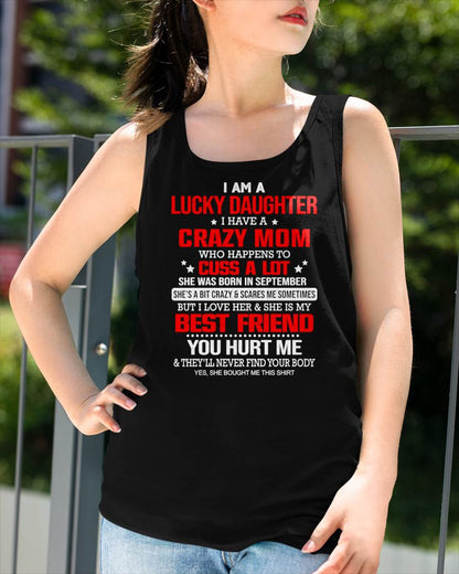 SEPTEMBER - I'M A LUCKY DAUGHTER - PERFECT GIFT FOR YOUR DAUGHTER - GIFT FROM MOM - NGHL09 (SKU12-241-09)