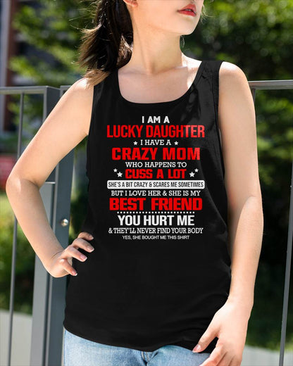 I'M A LUCKY DAUGHTER - PERFECT GIFT FOR YOUR DAUGHTER - GIFT FROM MOM - NGHL00 (SKU12-241-00)