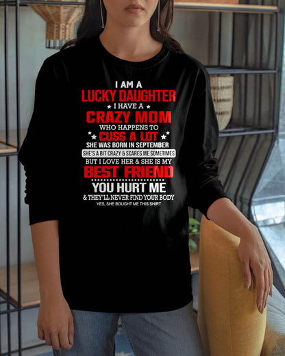 SEPTEMBER - I'M A LUCKY DAUGHTER - PERFECT GIFT FOR YOUR DAUGHTER - GIFT FROM MOM - NGHL09 (SKU12-241-09)