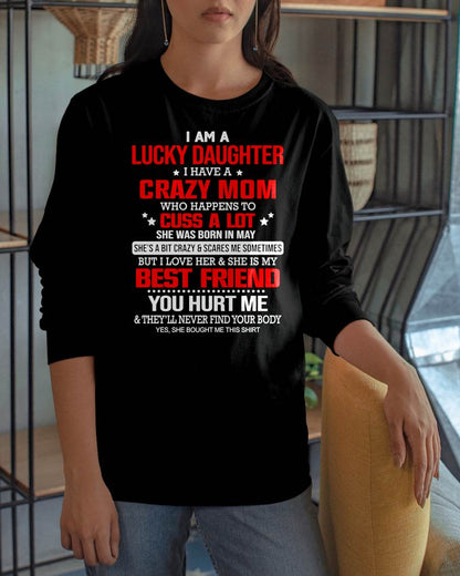 MAY - I'M A LUCKY DAUGHTER - PERFECT GIFT FOR YOUR DAUGHTER - GIFT FROM MOM - NGHL05 (SKU12-241-05)