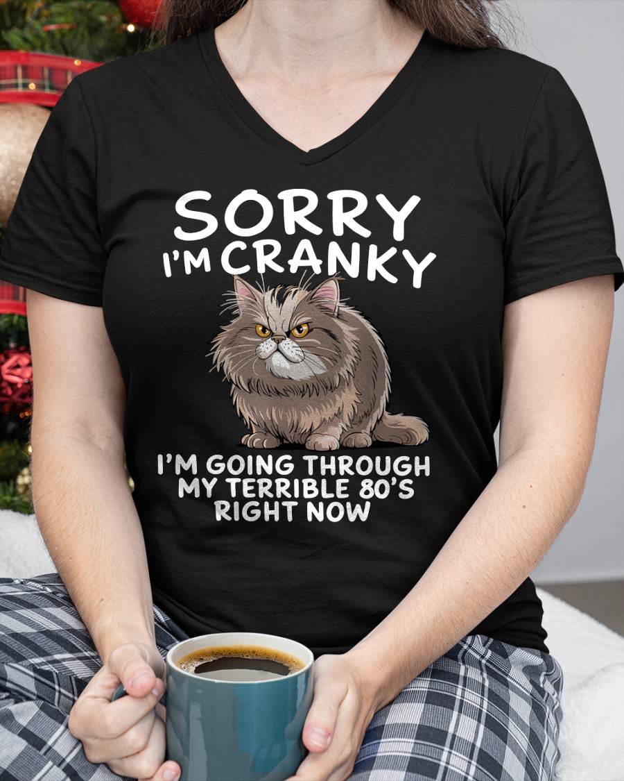 SORRY I AM CRANKY, 80'S - BIRTHDAY SHIRT FOR WOMEN - NGHL00 (SKU12-254)