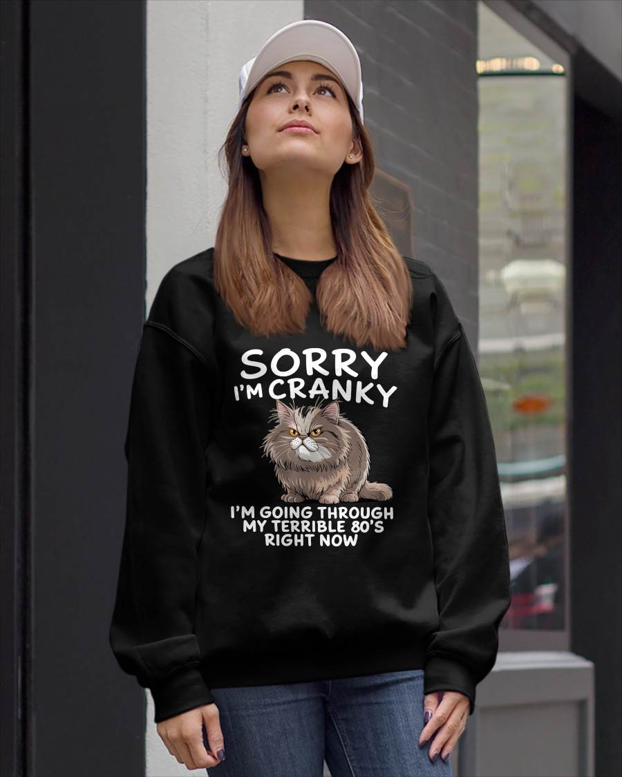 SORRY I AM CRANKY, 80'S - BIRTHDAY SHIRT FOR WOMEN - NGHL00 (SKU12-254)