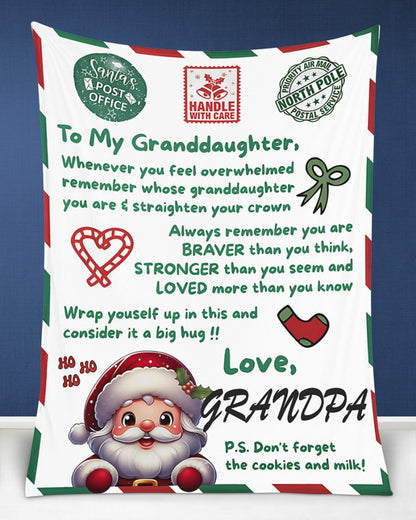 BLANKET FOR GRANDDAUGHTER – COMFORT & WARMTH GIFT  Sherpa Fleece Blanket NTTD00 (SKUB10-181)