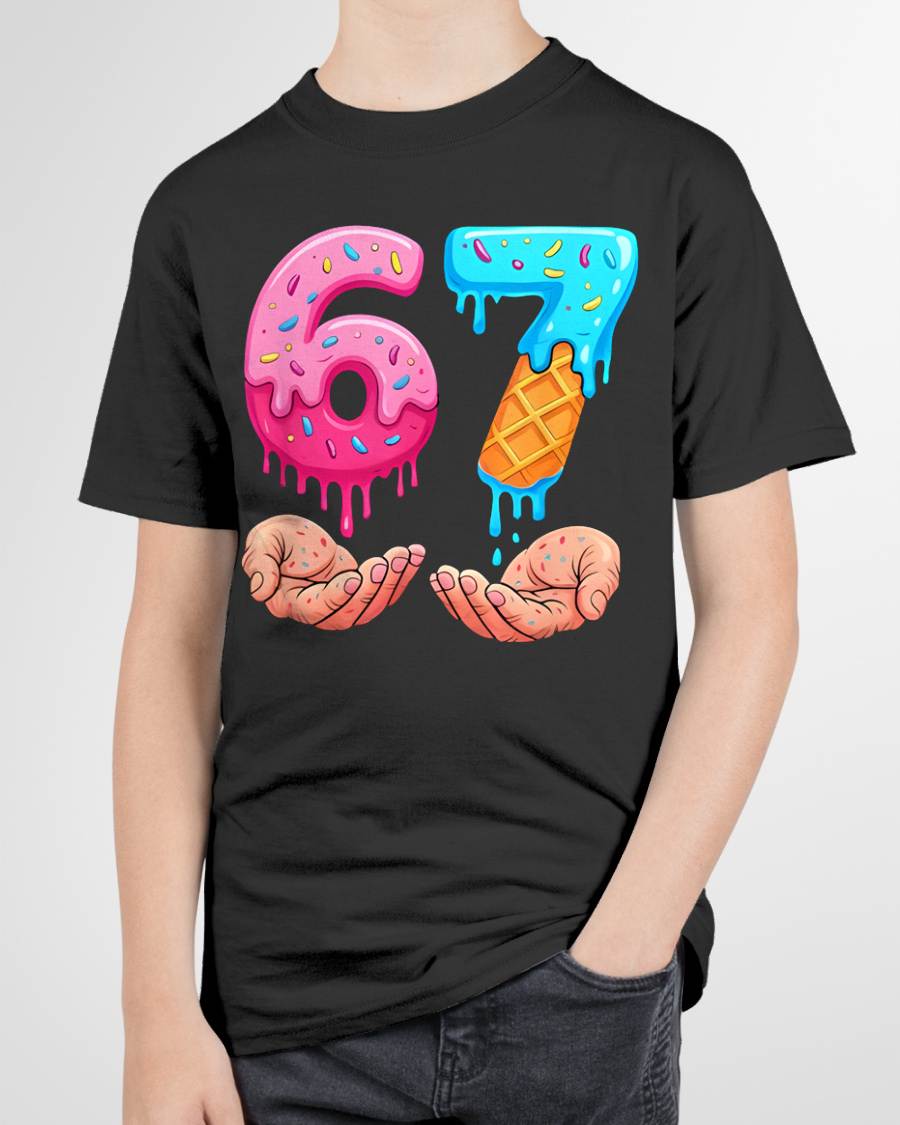 ICE CREAM 6 7 - UNISEX MEME T-SHIRT - NGHL00