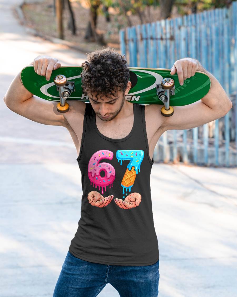 ICE CREAM 6 7 - UNISEX MEME T-SHIRT - NGHL00
