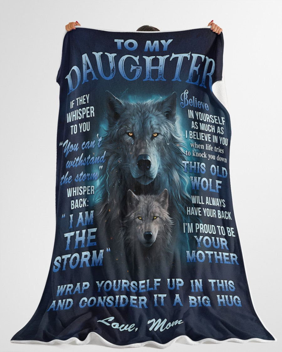 BLANKET FOR DAUGHTER – COMFORT & WARMTH GIFT FROM MOM Sherpa Fleece Quilt Blanket NGHL00 (SKUB12-97)