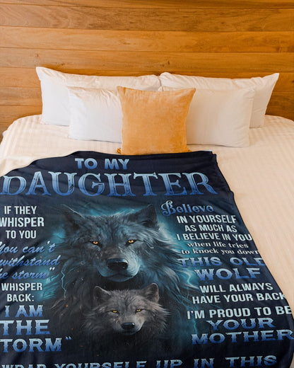 BLANKET FOR DAUGHTER – COMFORT & WARMTH GIFT FROM MOM Sherpa Fleece Quilt Blanket NGHL00 (SKUB12-97)