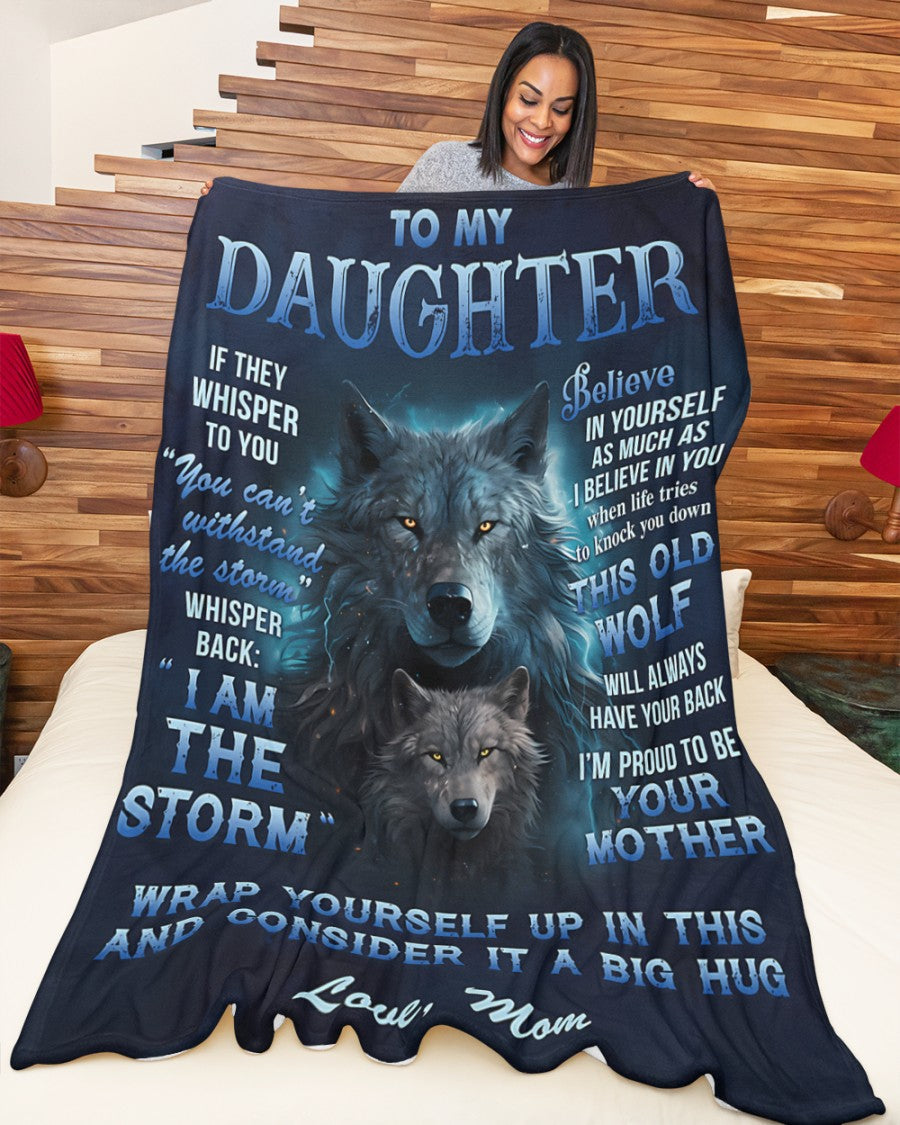 BLANKET FOR DAUGHTER – COMFORT & WARMTH GIFT FROM MOM Sherpa Fleece Quilt Blanket NGHL00 (SKUB12-97)