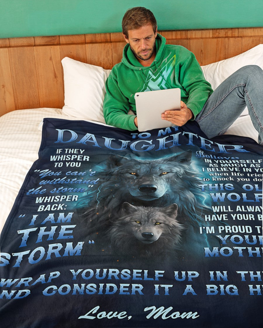 BLANKET FOR DAUGHTER – COMFORT & WARMTH GIFT FROM MOM Sherpa Fleece Quilt Blanket NGHL00 (SKUB12-97)